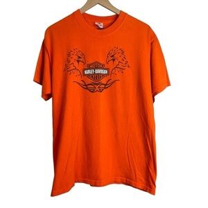 Harley-Davidson Men’s Orange Playa Del Carmen, Mexico T-shirt